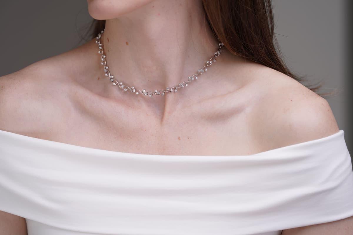 Lara Necklace - custom fine jewellery by OROSERGIO Toronto