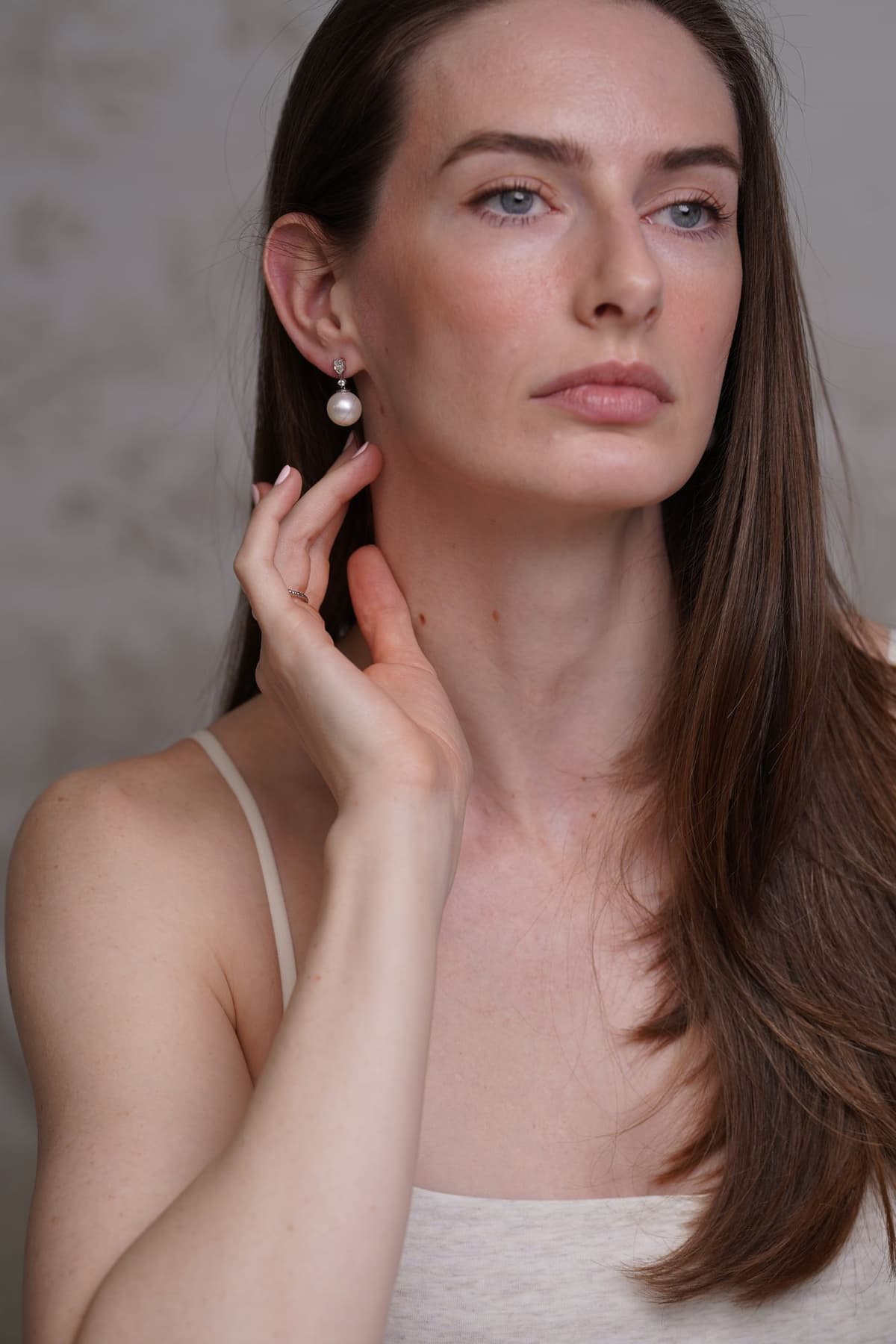 Pearl Earring - custom fine jewellery by OROSERGIO Toronto
