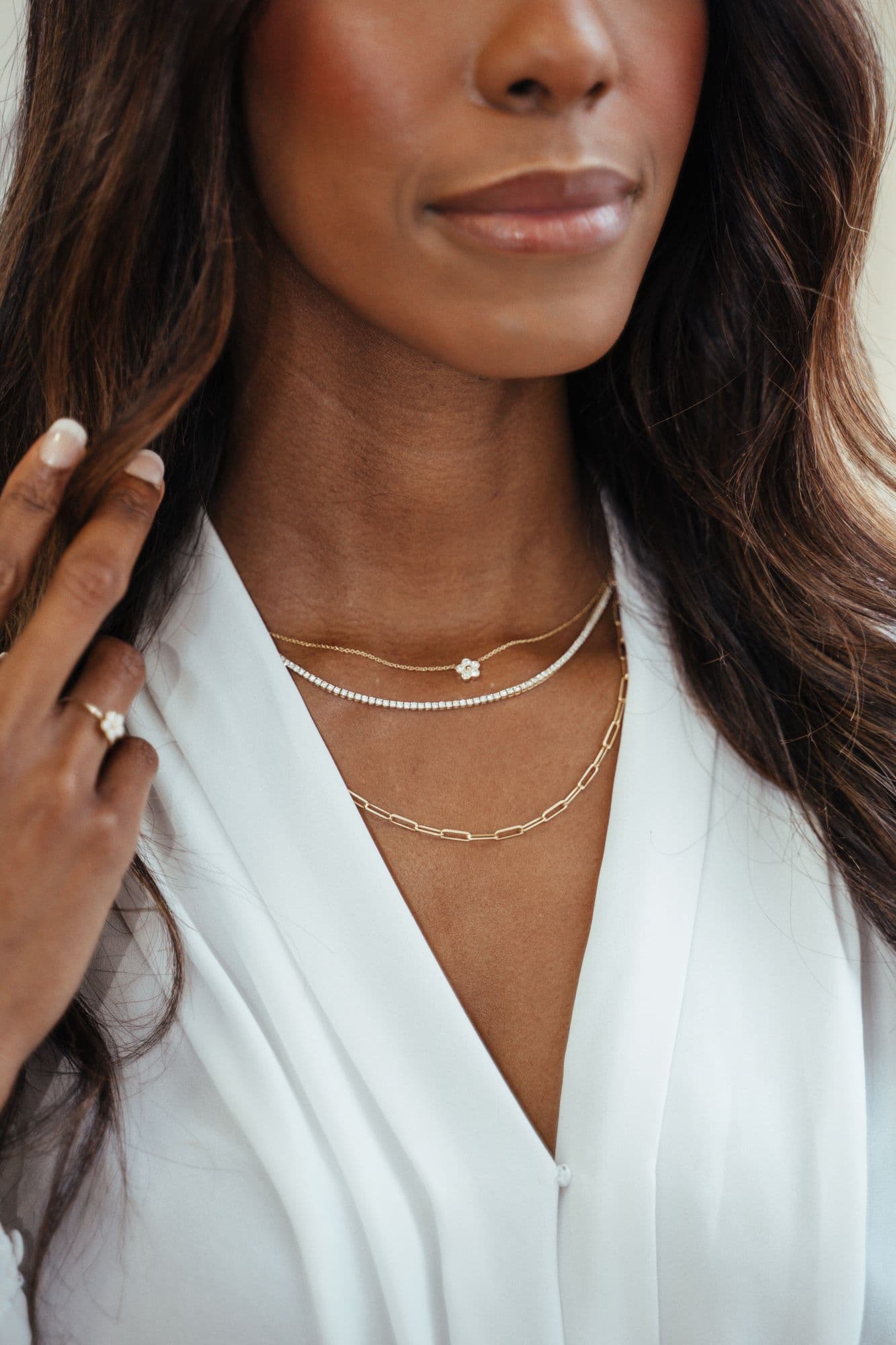 Diamond tennis necklace by OROSERGIO Toronto