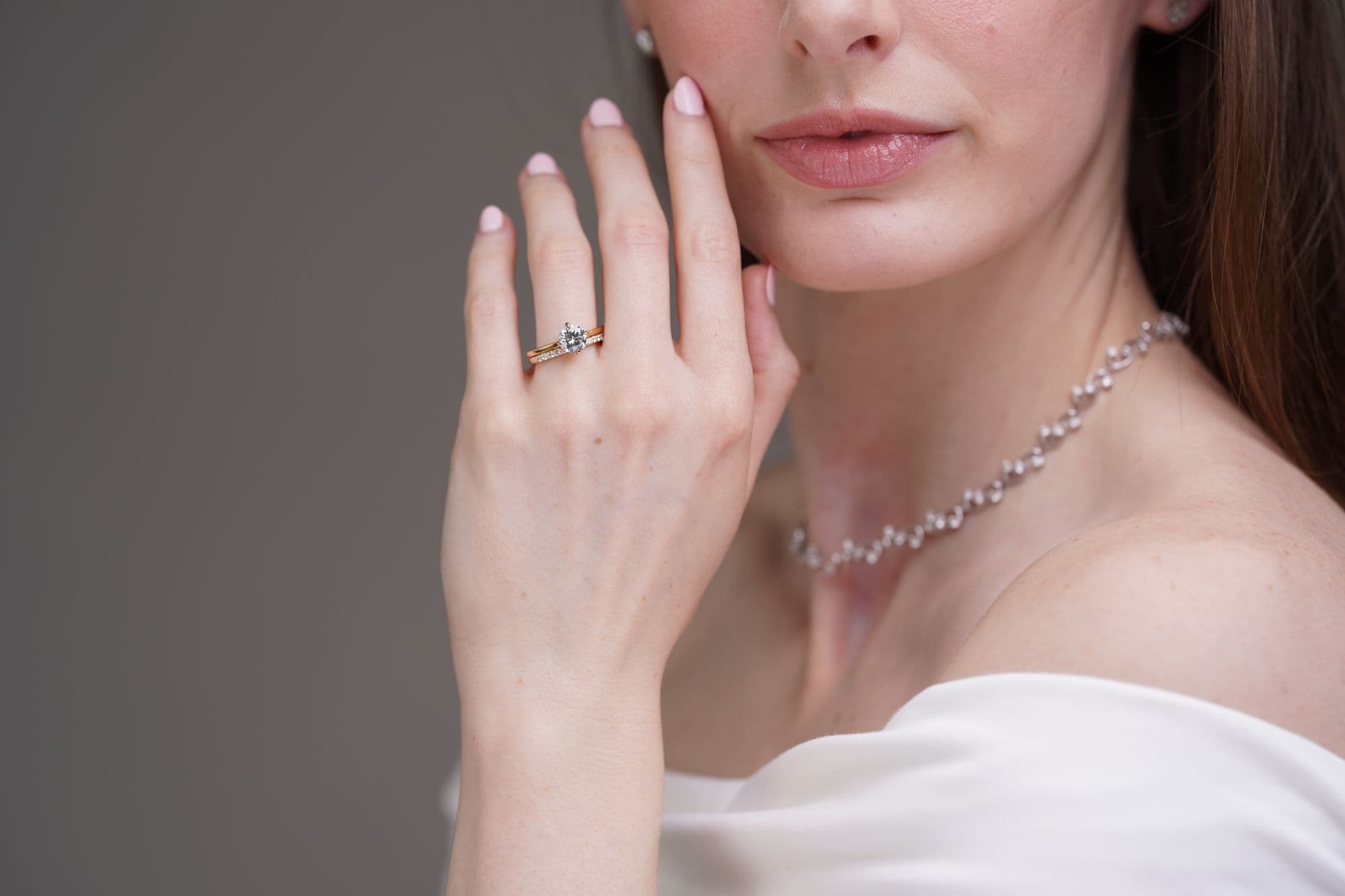 Solitaire bridal set — custom engagement ring and wedding band by OROSERGIO Toronto