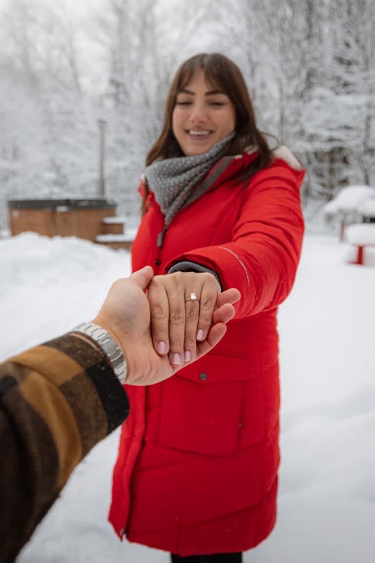 Custom diamond engagement ring by OROSERGIO Toronto