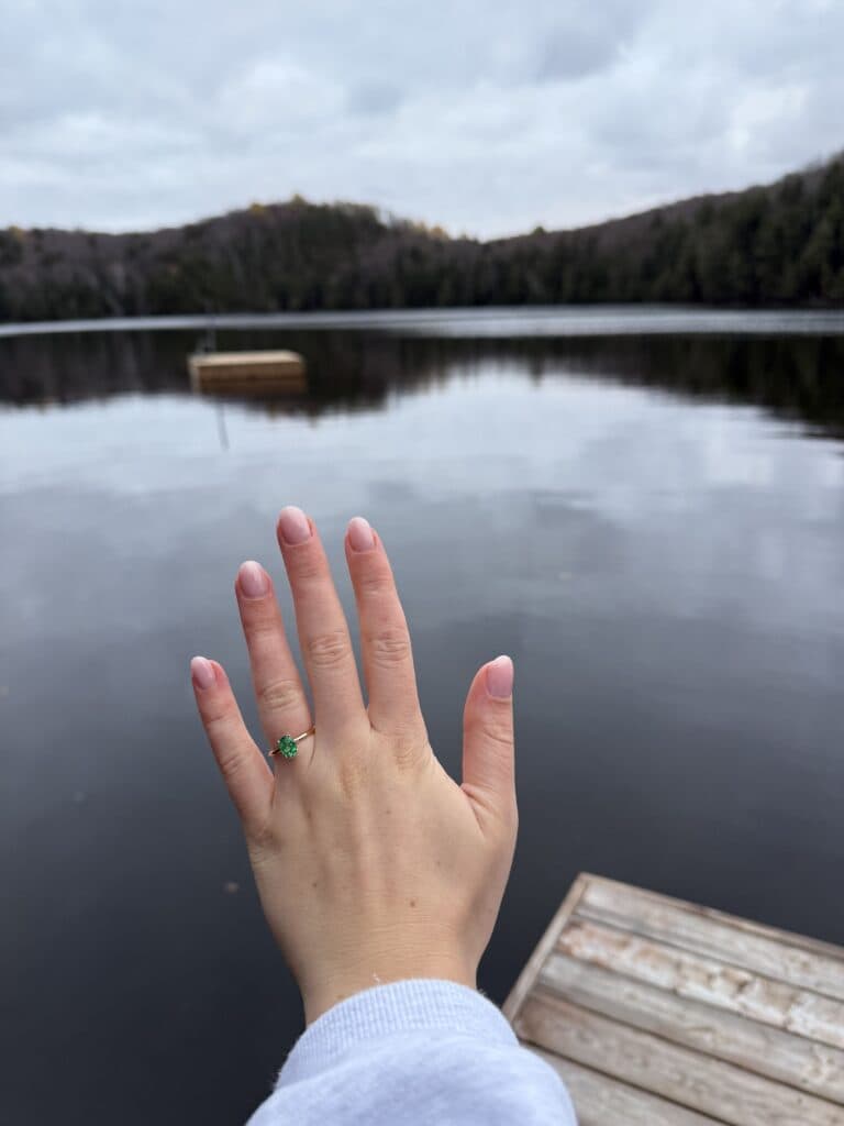 Bespoke engagement ring crafted by OROSERGIO